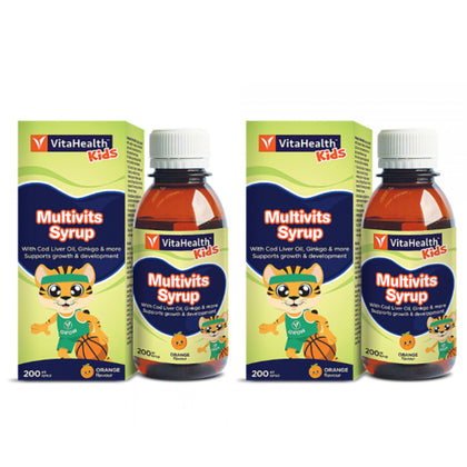 VITAHEALTH Kid's Multivits Syrup 200ml ( Twin Pack )