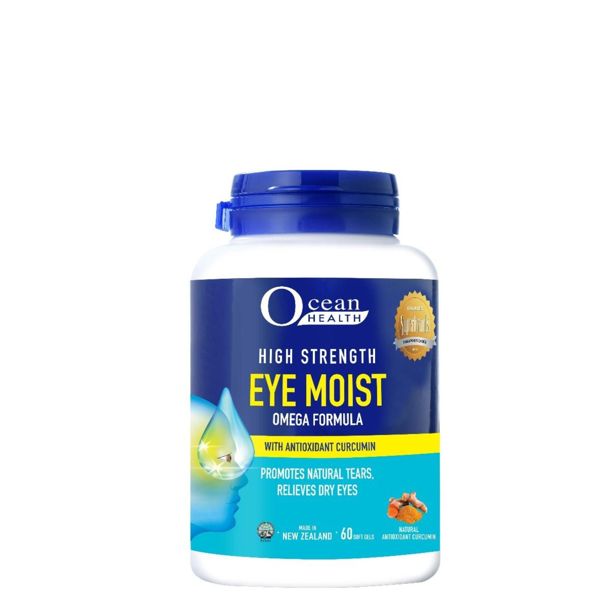 OCEAN HEALTH High Strength Eye Moist Omega Formula (60s)