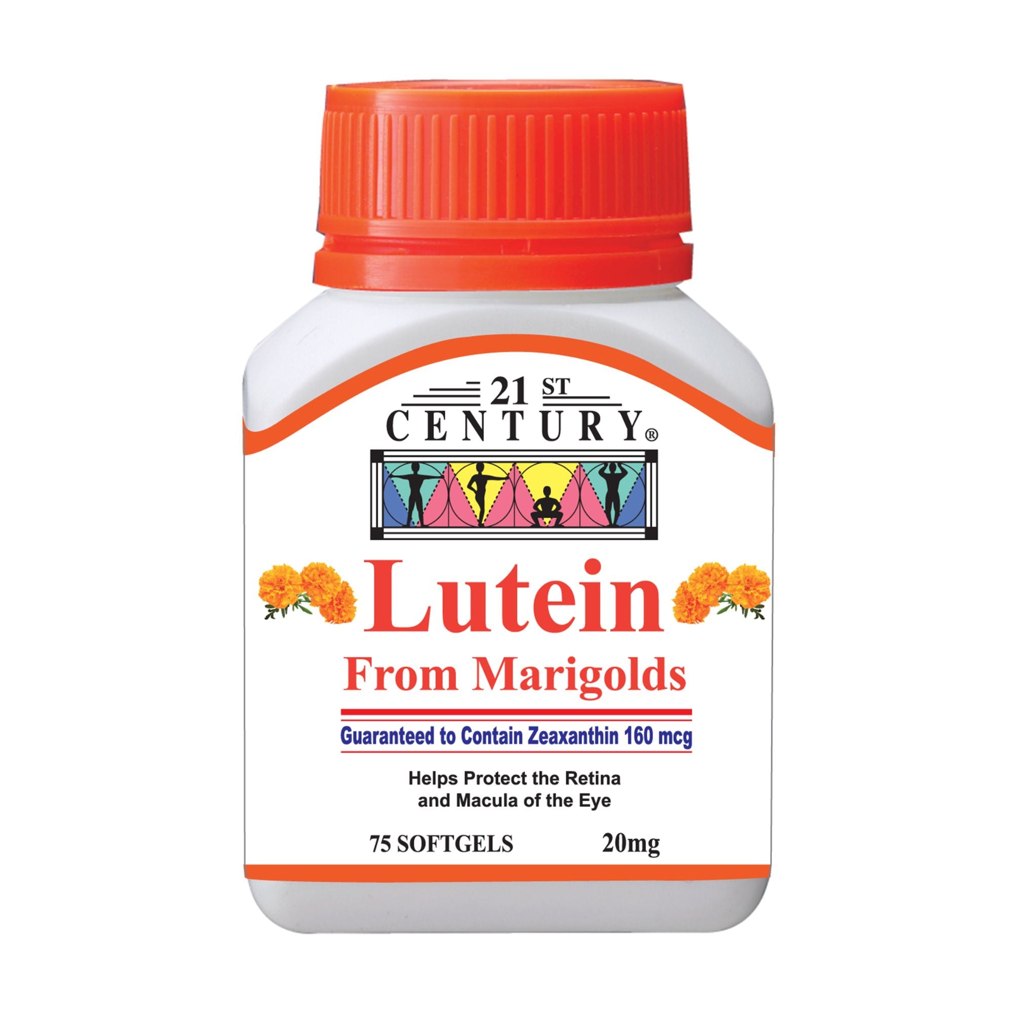 21ST CENTURY Lutein from Marigolds 20mg 75 Softgels