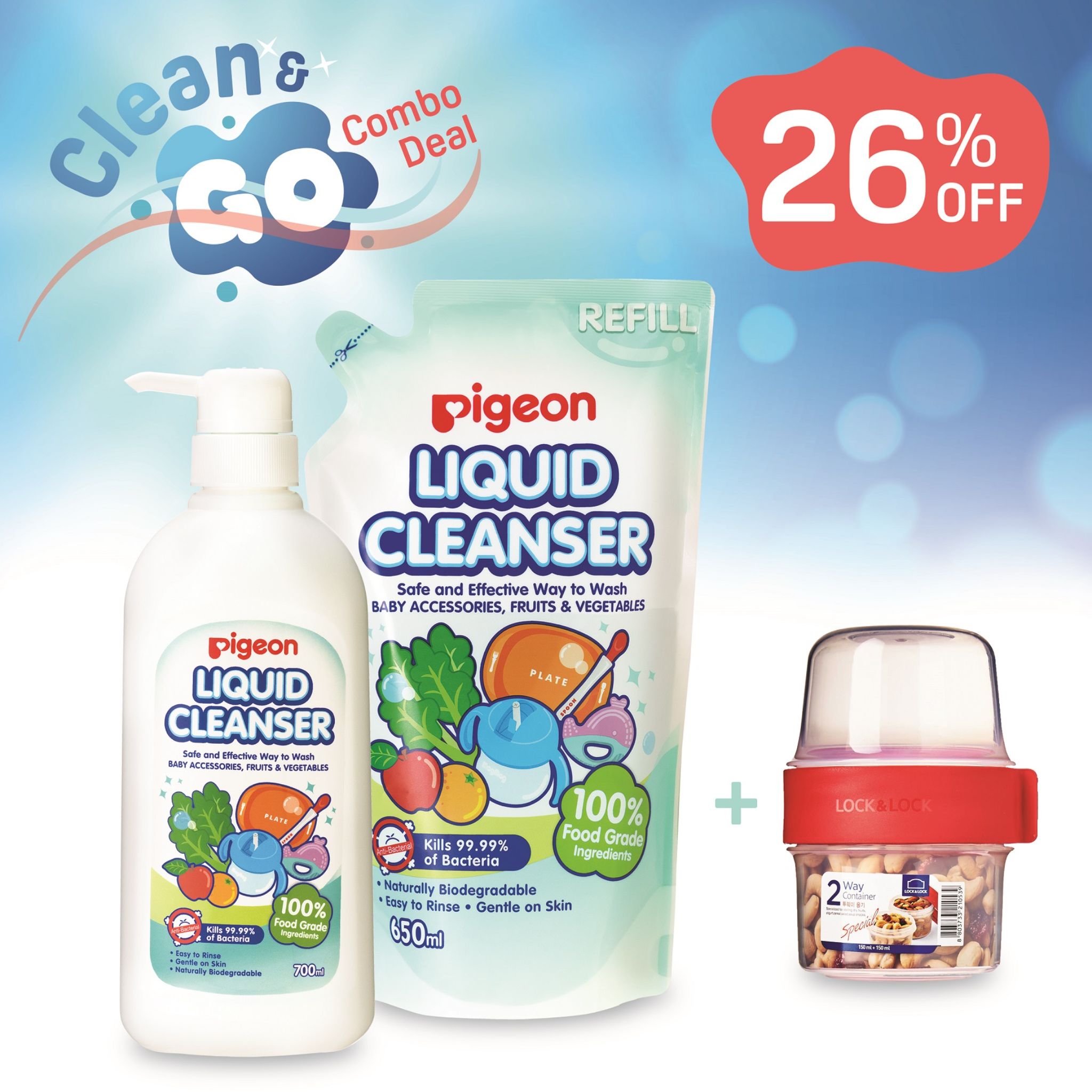 Pigeon Liquid Cleanser Promotion Pack