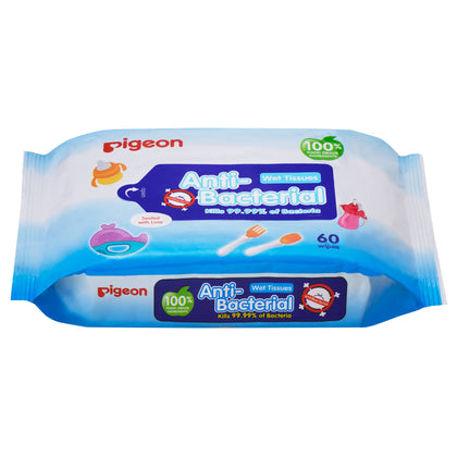 Pigeon Anti-bacterial Wet Tissue 60s Refill