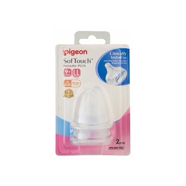 Pigeon Softouch Peristaltic Plus Nipple Blister Pack 2Pc (Ll)