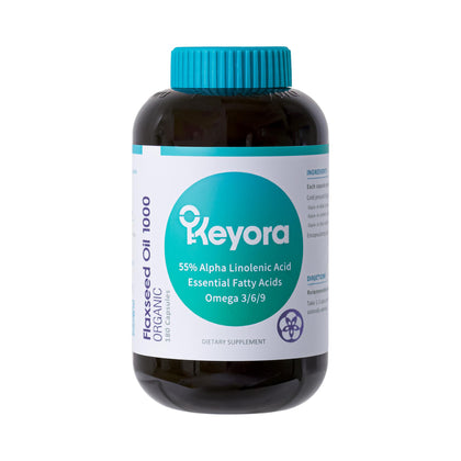 Keyora Flaxseed Oil 1000 Organic 180s