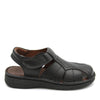 BRUNO CO. Leather Men's Sandals- DAMIEN Black