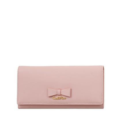 Carlo Rino Wallet With A Sweet Bow - Long