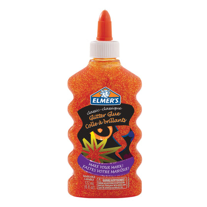 Elmer's Glitter Glue Orange 6oz