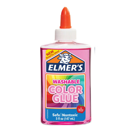 Elmer's Transparent Color Glue Pink 5oz