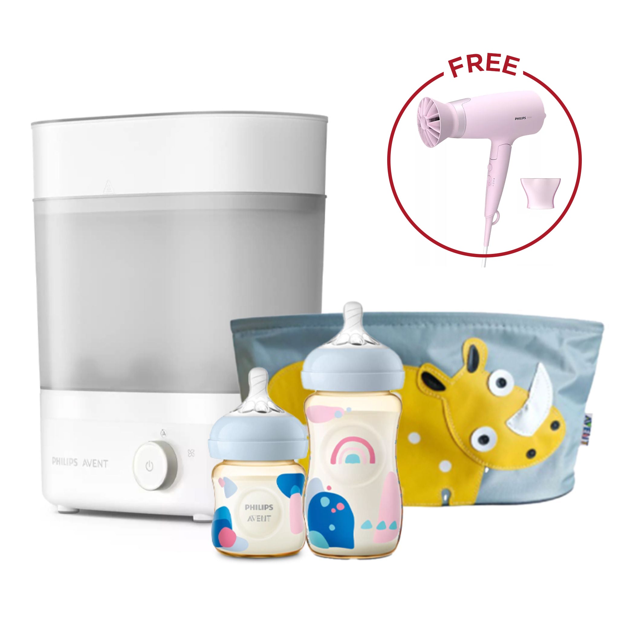 Philips Avent Premium Newborn Set + Free Hair Dryer