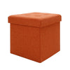 Smart Living Foldable Storage Ottoman - Orange