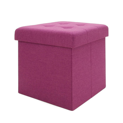 Smart Living Foldable Storage Ottoman - Purple