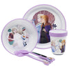 Disney Frozen 5 Pcs Non Slip Bicolor Premium Children's Tableware Set (39FZ058)