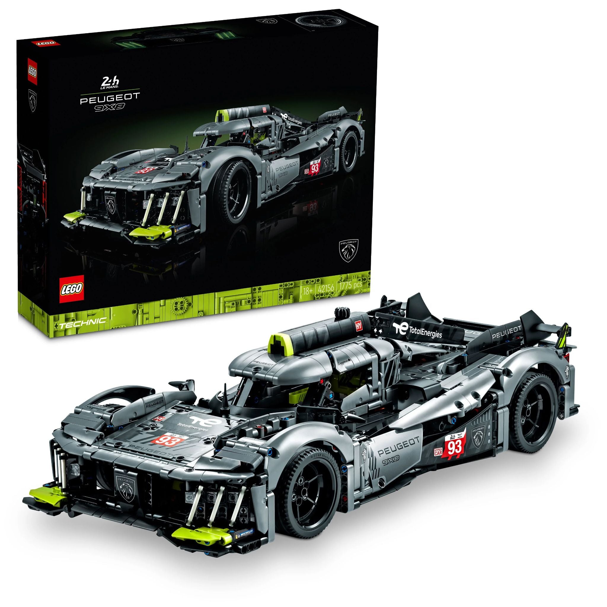 LEGO Technic: PEUGEOT 9X8 24H Le Mans Hybrid Hypercar (42156)