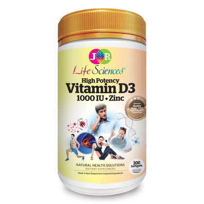 HOLISTIC WAY Vitamin D3 + Zinc 1000 mg x 300 Softgels
