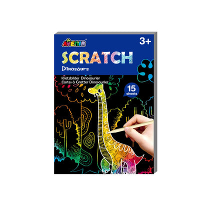 AVENIR Mini Scratch Book - Dinosaurs