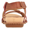 Barani Camel Multi Leather Sandals (Cross Strap)