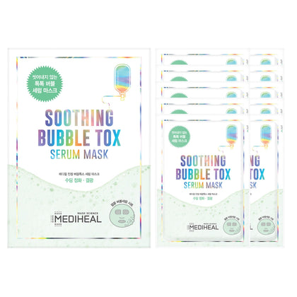 Mediheal Soothing Bubble Tox Serum Mask Pack Box (10 Sheets)