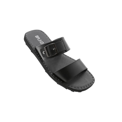 BRUNO CO Leather Sandal - 5657 Winston  - Black