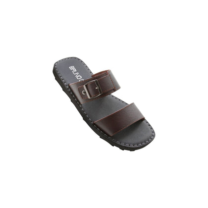 BRUNO CO Leather Sandal - 5657 Winston - Brown