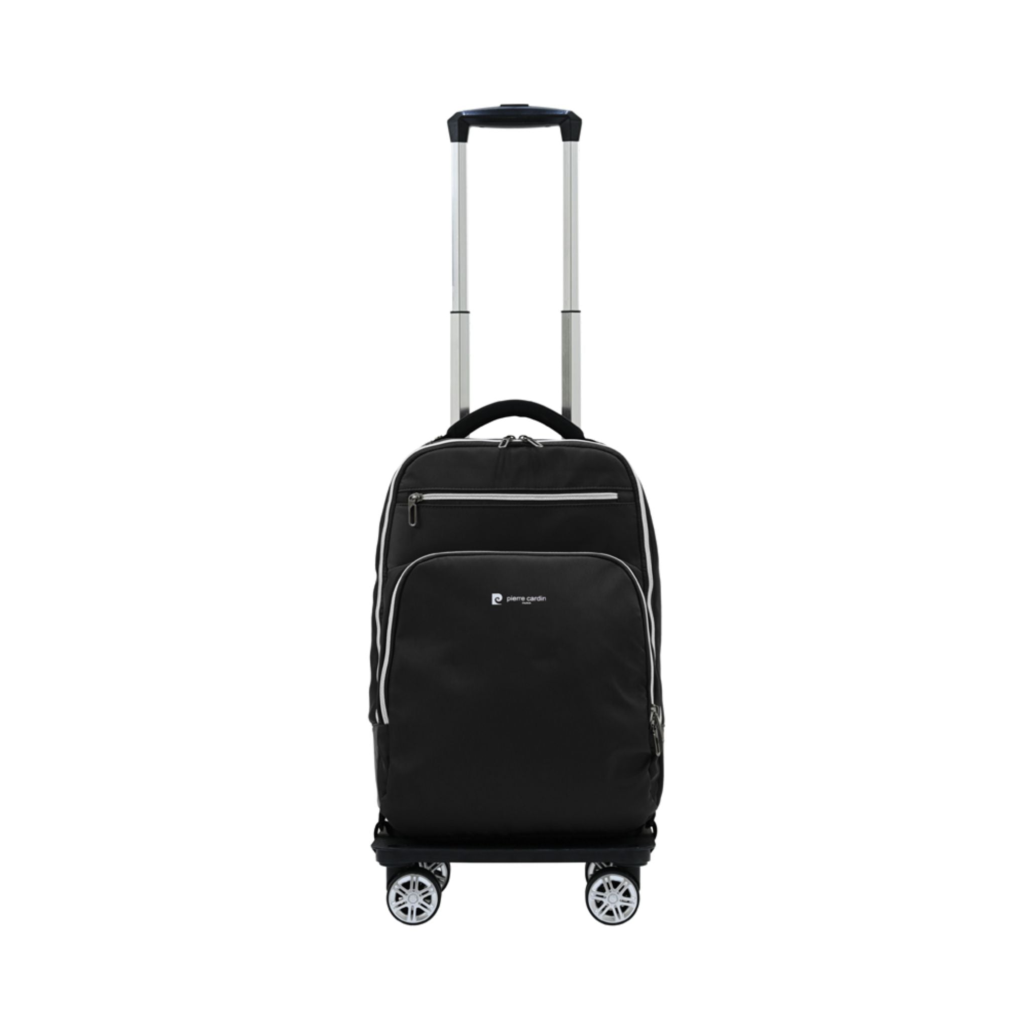 Pierre Cardin Backpack with Detachable Trolley - Black