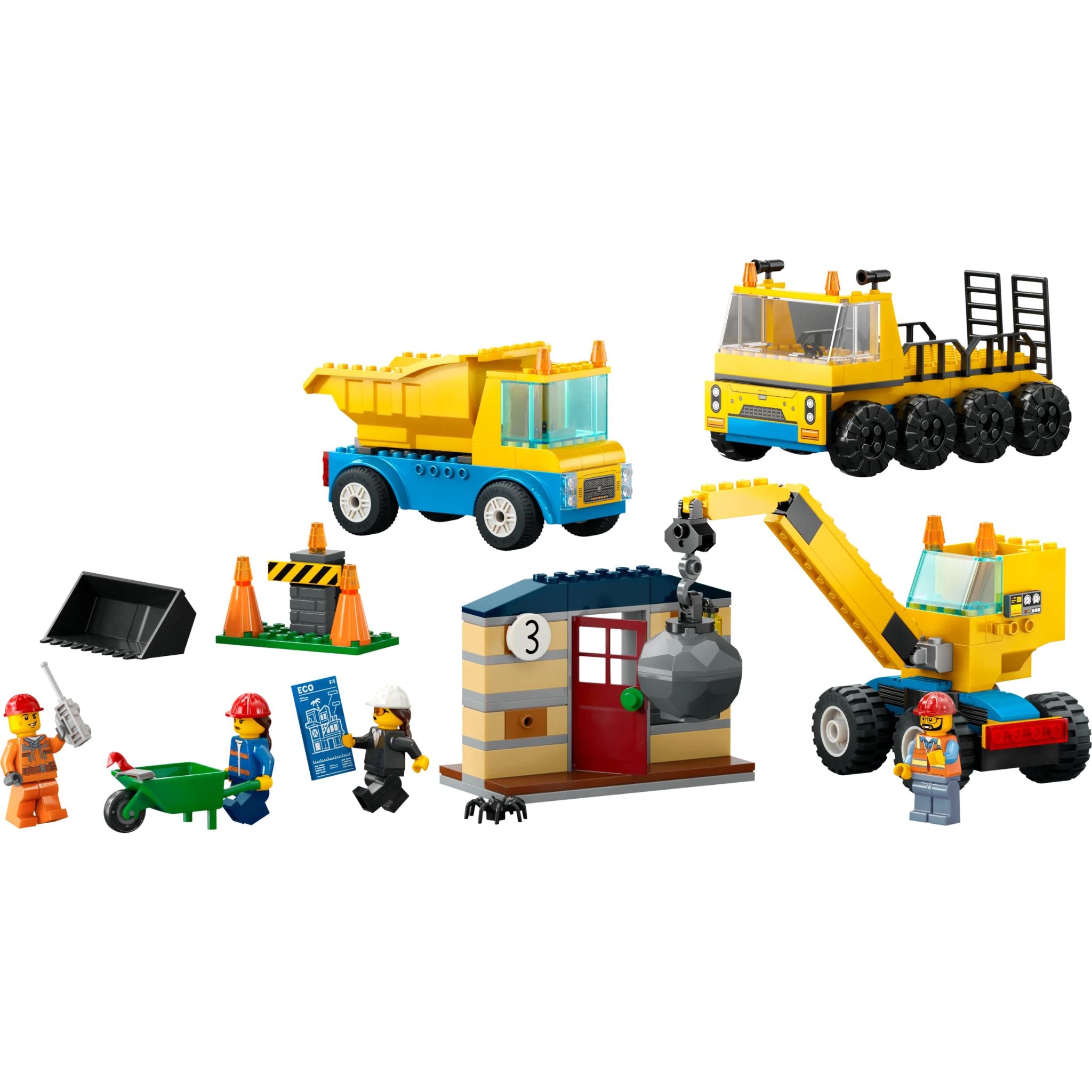 LEGO City: Construction Trucks and Wrecking Ball Crane (60391)