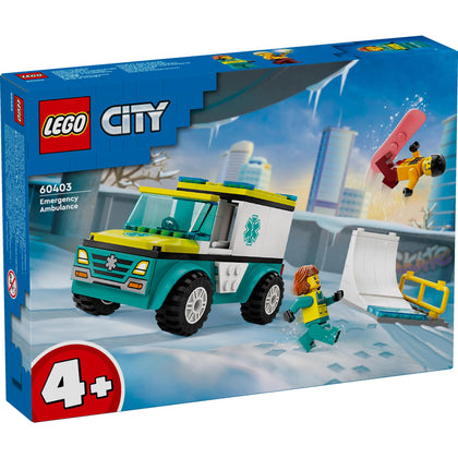 LEGO City: Emergency Ambulance and Snowboarder (60403)