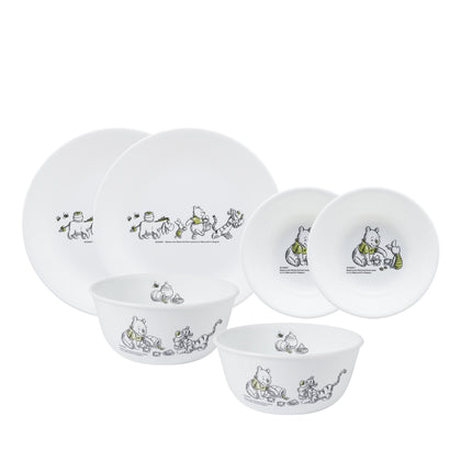 Corelle 6pc Dinner Set B - Pooh Forest Holiday