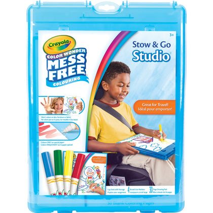 Crayola Color Wonder Mess Free Stow & Go Travel Kit (Blue)