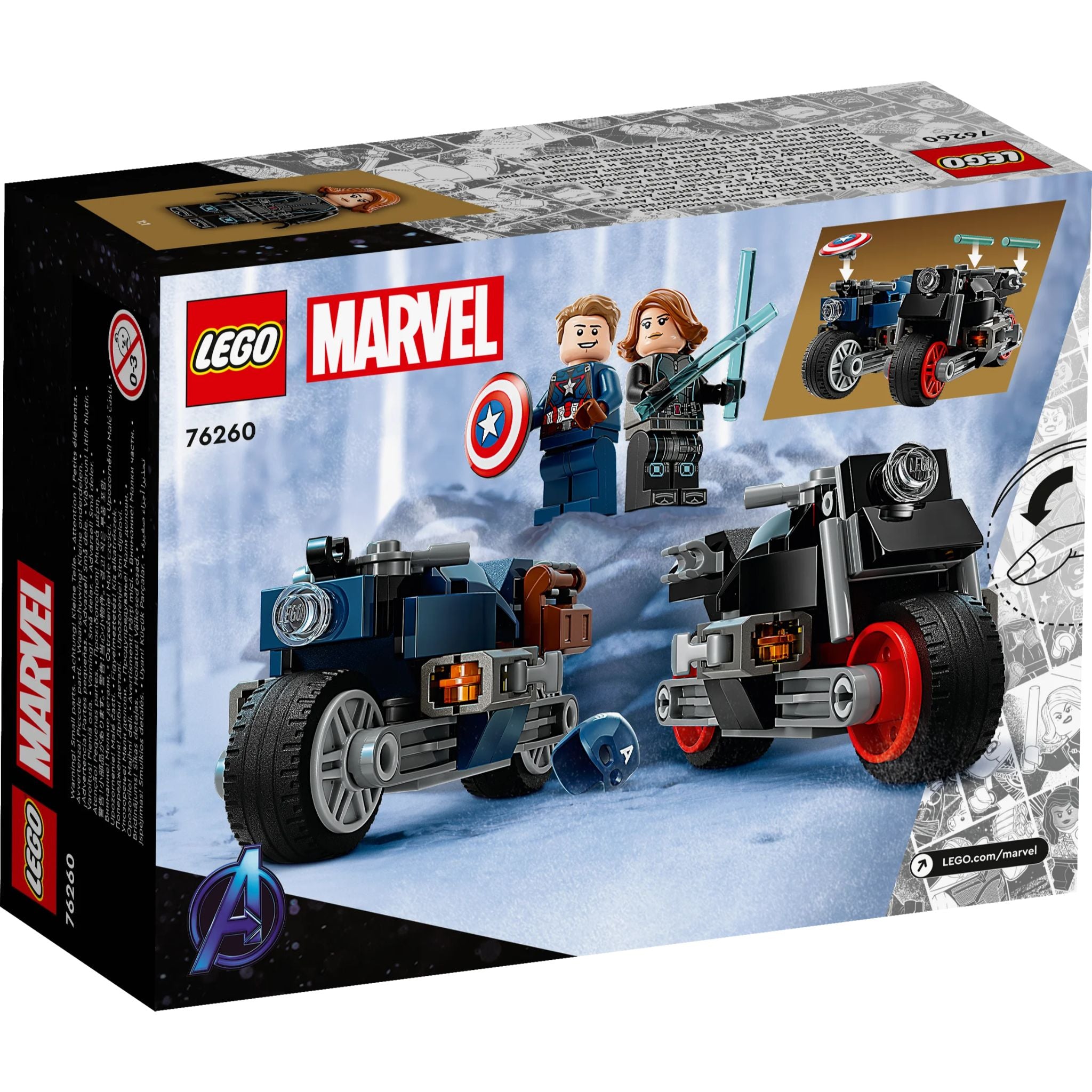 LEGO Super Heroes: Black Widow & Captain America Motorcycles (76260)