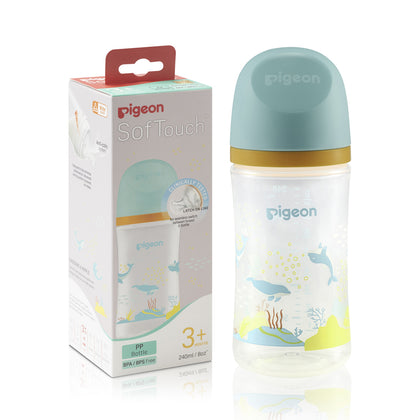 Pigeon Softouch 3 Nursing Bottle PP 240 ML Dolphin (79460)