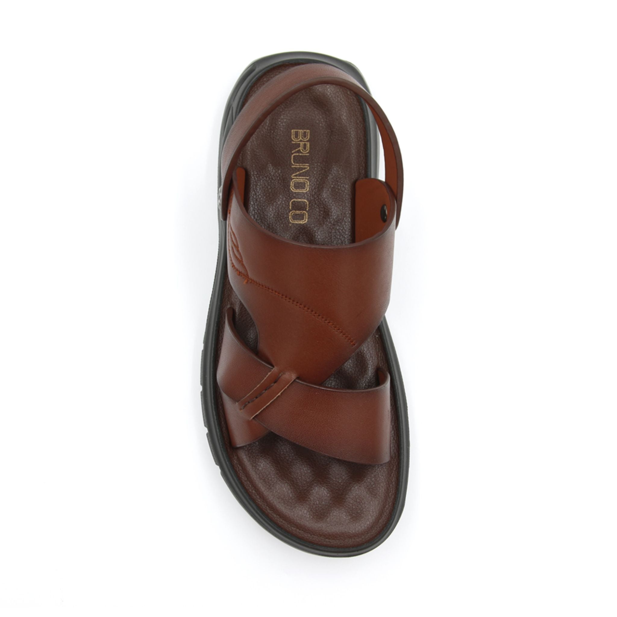 Bruno Co. Kiki Leather Sandals - Brown