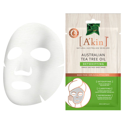 A'kin Tea Tree Oil Detoxifying Sheet Mask 1pc
