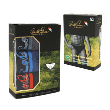 Arnold Palmer 3-pc Pack Mini Briefs - Assorted Colours
