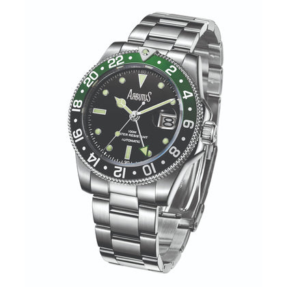 Arbutus Watch Dive Inspired GMT AR1806SGS - Silver (40.5mm)