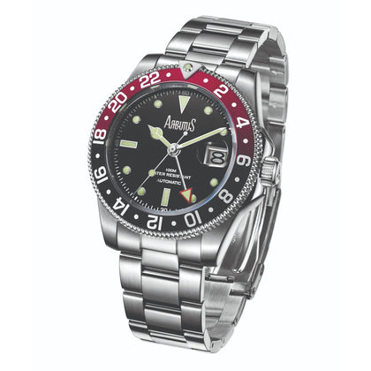Arbutus Watch Dive Inspired GMT AR1806SRS - Silver (40.5mm)