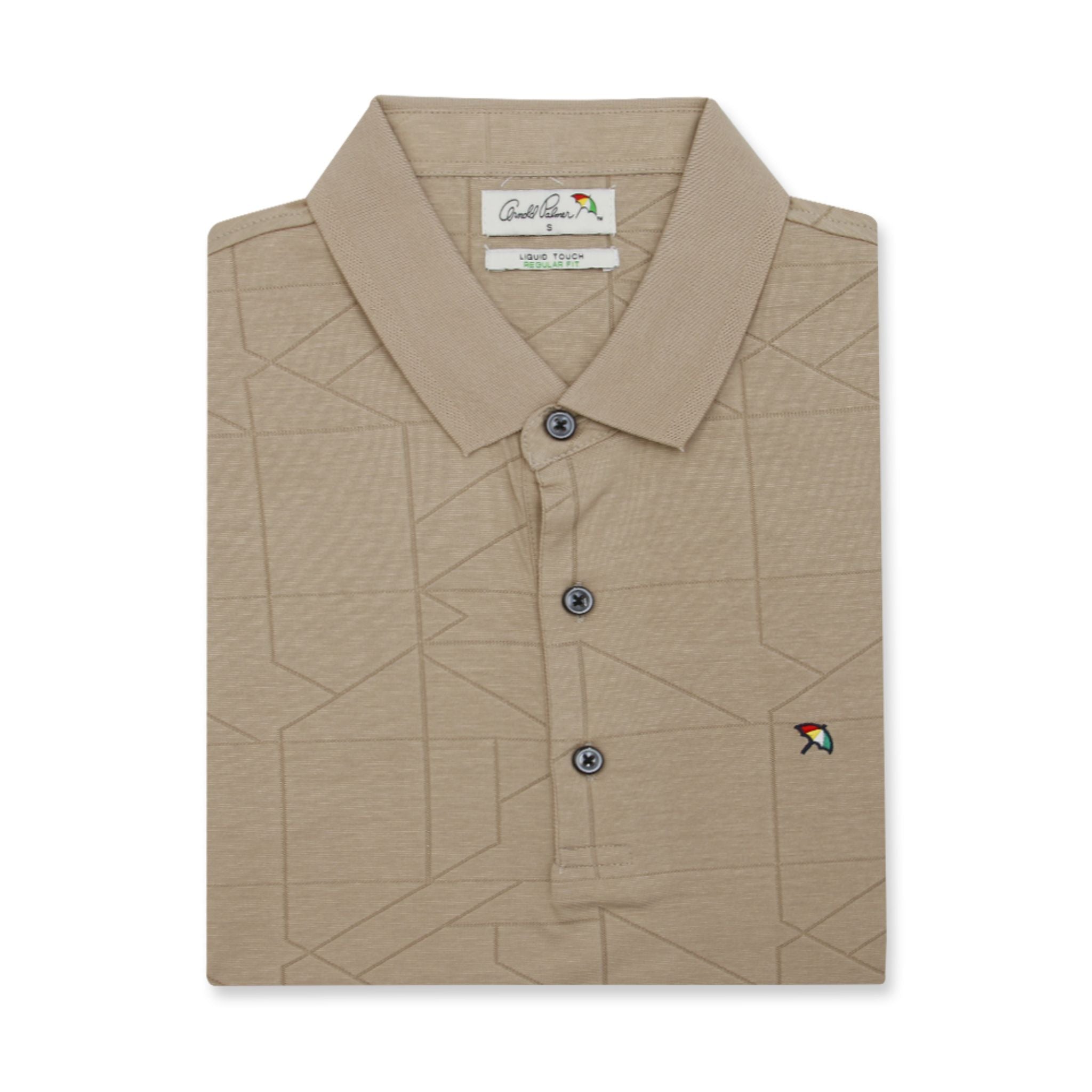 ARNOLD PALMER Short-Sleeved Polo Shirt - Beige