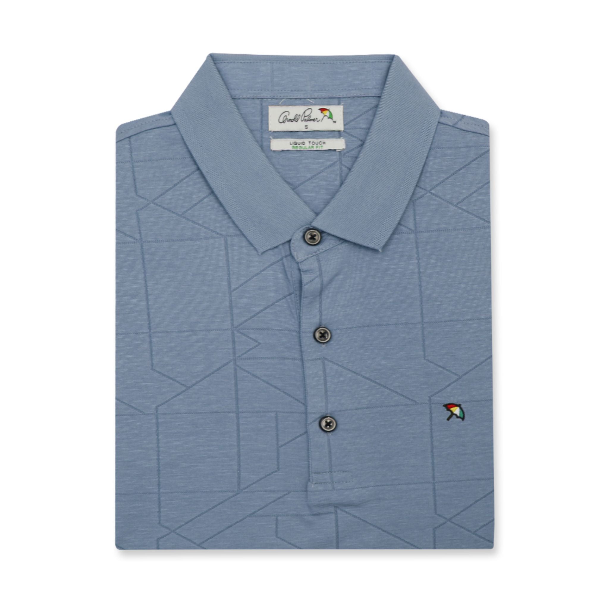 ARNOLD PALMER Short-Sleeved Polo Shirt - Blue