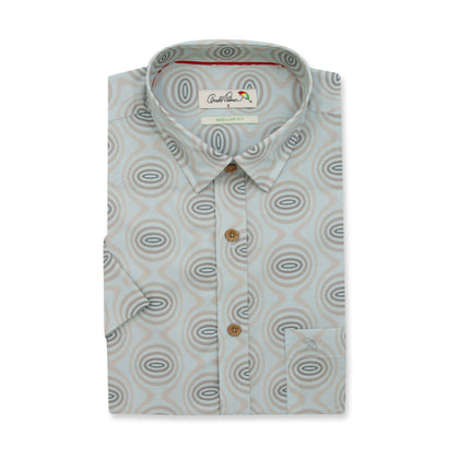 ARNOLD PALMER Short-Sleeved Shirt - Grey Swirl