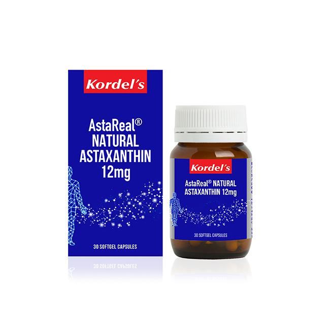 Kordel's AstaReal Natural Astaxanthin 12mg 30 Softgel Capsules