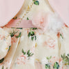 Rodolia Layered Ruffle Party Dress with Bolero Jacket & Matching Sling Pouch - Peach