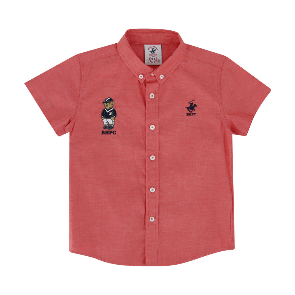 Beverly Hills Polo Club Cotton Short-Sleeve Shirt (BHPC-3490SS)