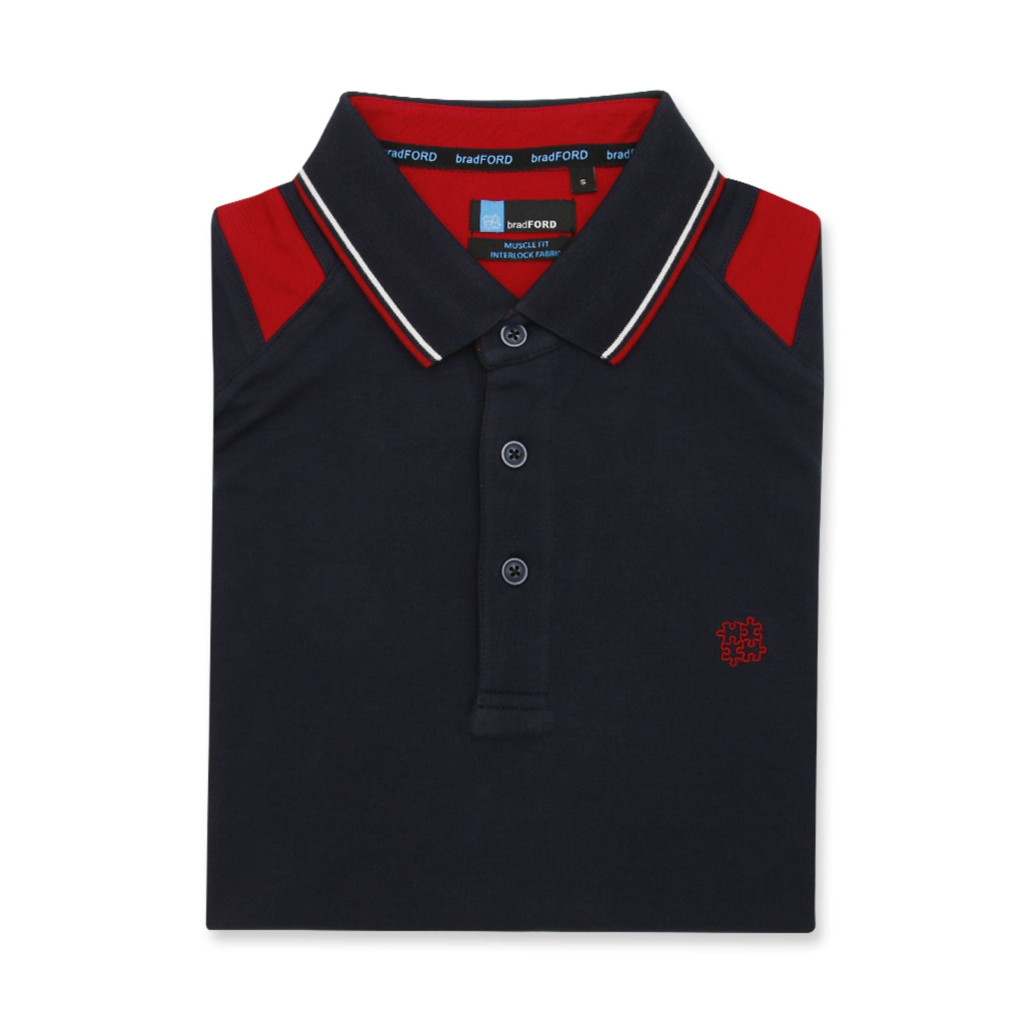 bradFORD Short-Sleeved Polo Shirt - Navy Blue