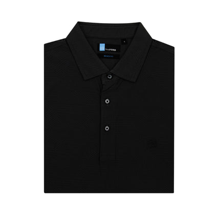 BRADFORD Short-Sleeved Polo - Black