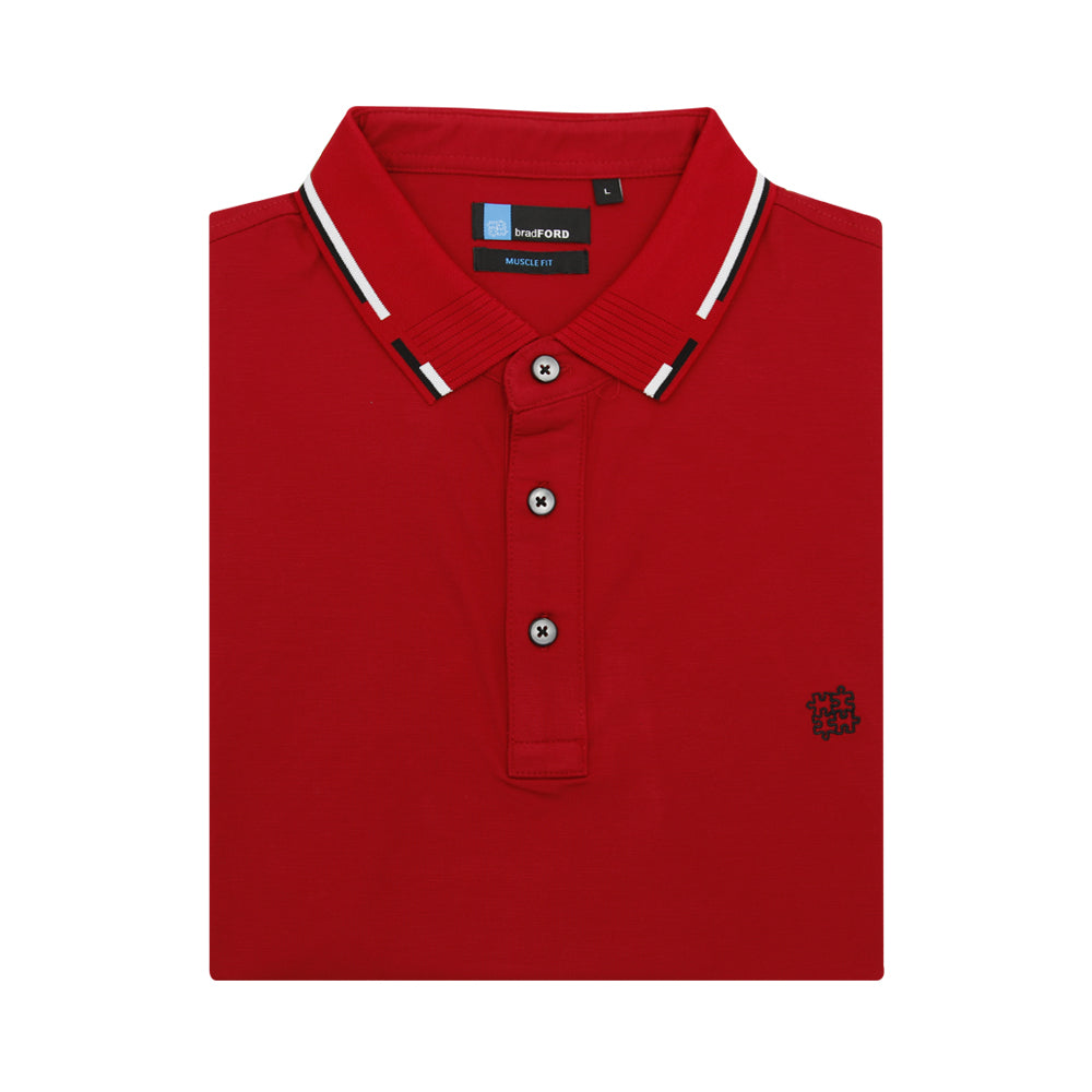 Bradford Short-Sleeved Polo - Red