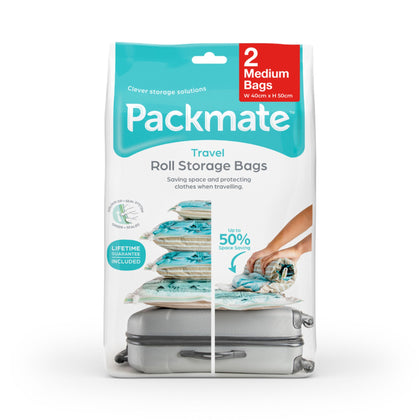 Packmate Travel Roll Vacuum Storage Bags (Medium) (C40422)