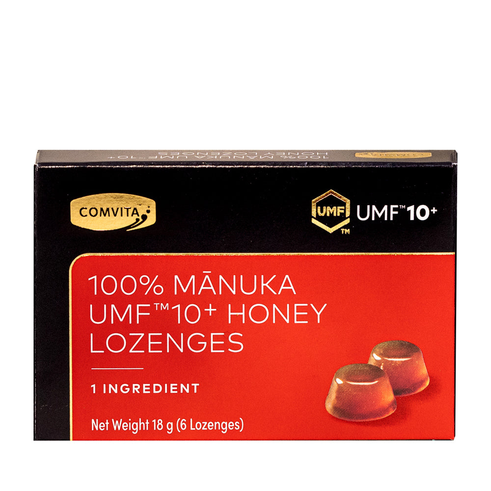 Comvita 100% Manuka UMF10+ Honey Lozenges 1 Ingredient 18gx6 Lozenges