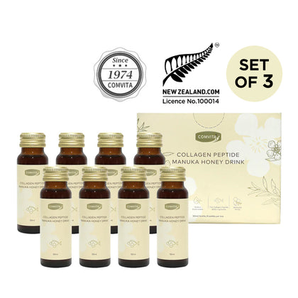Comvita Manuka Honey Drink Collagen Peptide 50mlx8btls (Set of 3)