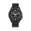 Columbia Watch Crestview Black 3-Hand Date Polycarbonate Case Black Nylo Watch COCSS10-102