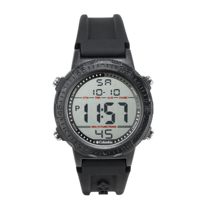 Columbia Watch Peak Patrol Digital Black -Polycarbonate Case Black Silicone Watch COCSS14-001