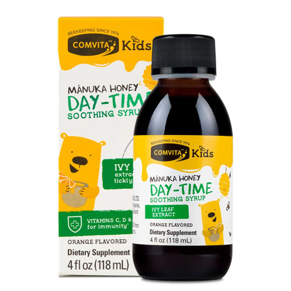 Comvita Kids Day-Time Soothing Syrup - Orange Flavour 118ml