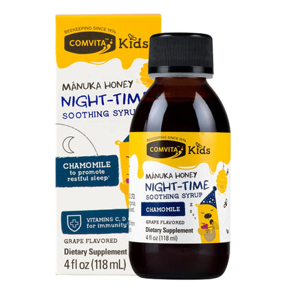 Comvita Kids Night-Time Soothing Syrup - Grape Flavour 118ml